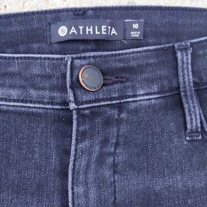 🚨Athleta Skulptek Zip Ultra Skinny Slimming Jeans Black Size 10